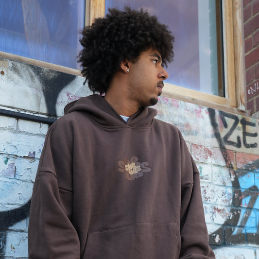 deep mocha-brown hoodie